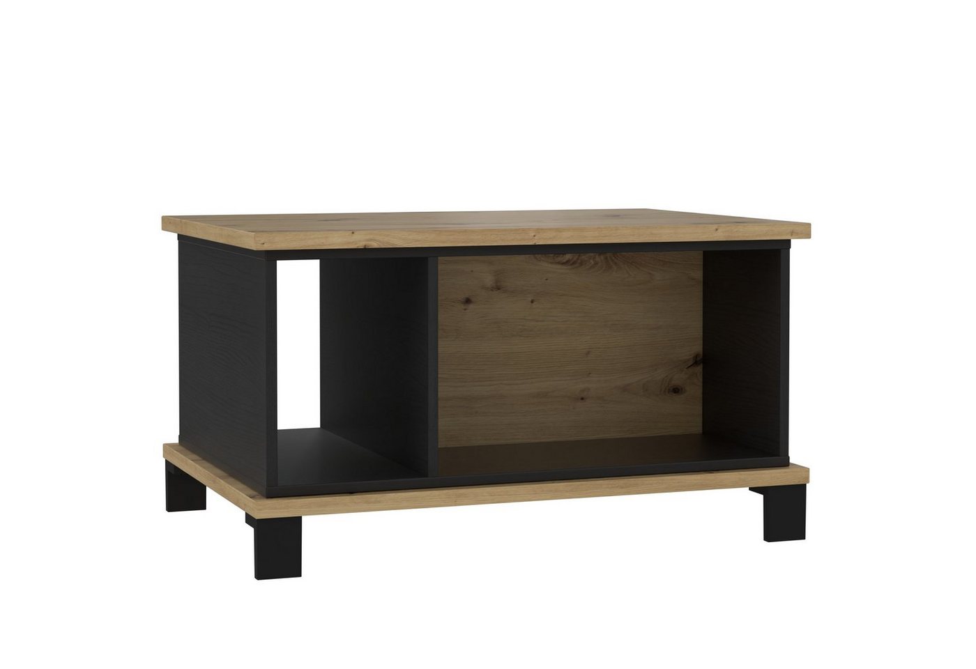 Newroom Couchtisch Winona, Couchtisch Artisan Eiche und schwarze Eiche Modern Wohnzimmertisch von Newroom