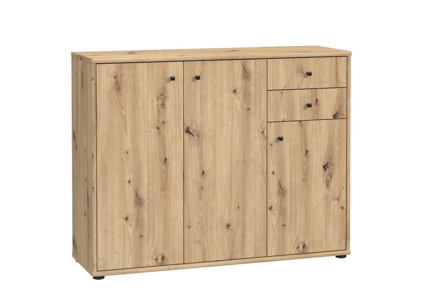 Newroom Kommode Lucius, Kommode Artisan Eiche Modern Sideboard Highboard Büro von Newroom