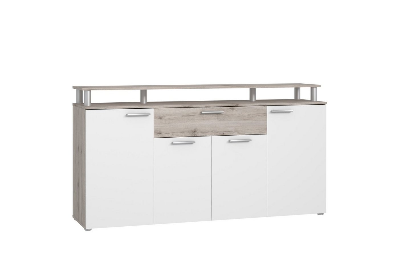 Newroom Kommode Ragita, Kommode Sandeiche Modern Sideboard Highboard Wohnzimmer von Newroom