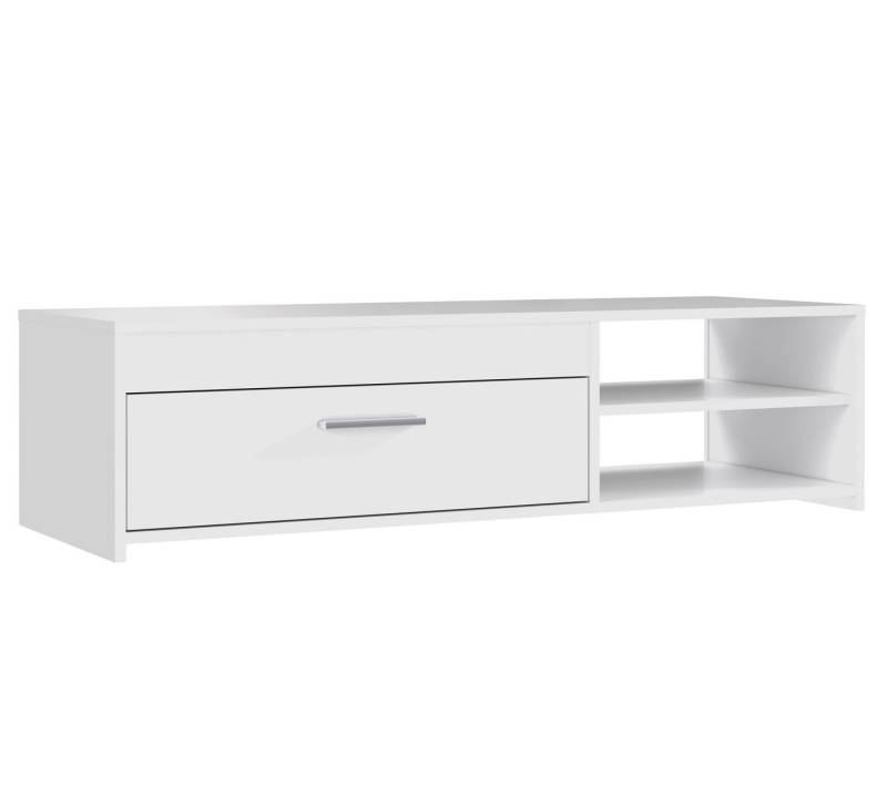 Newroom Lowboard Cynthia, TV Lowboard Weiß Modern TV Schrank Fernsehtisch Wohnzimmer von Newroom