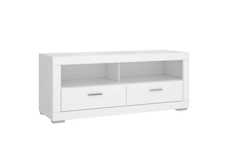 Newroom Lowboard Jamina, TV Lowboard Weiß Modern TV Schrank Fernsehtisch Wohnzimmer von Newroom