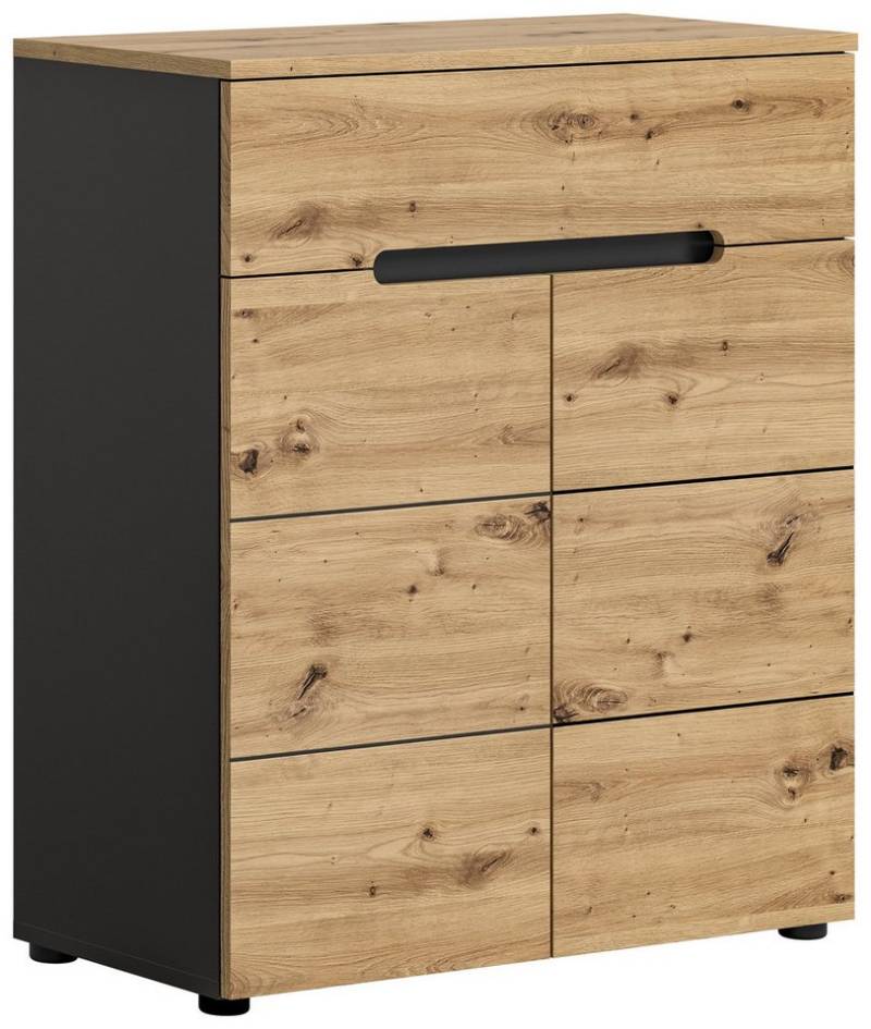 Newroom Schuhschrank Amalthea Schuhschrank Artisan Eiche Basalt Grau Schuhregal Schuhkommode Mode... von Newroom