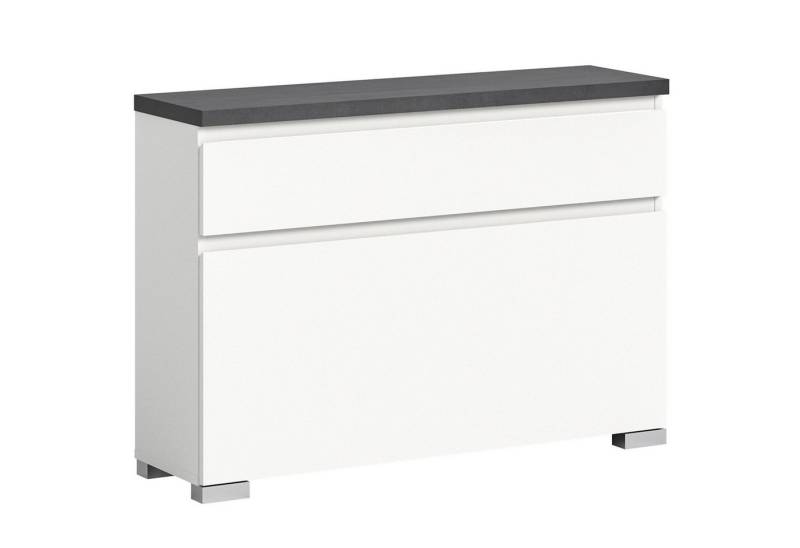 Newroom Schuhschrank Guliette Schuhschrank Weiß Schuhregal Schuhkommode Modern Elegant Flur Diele von Newroom