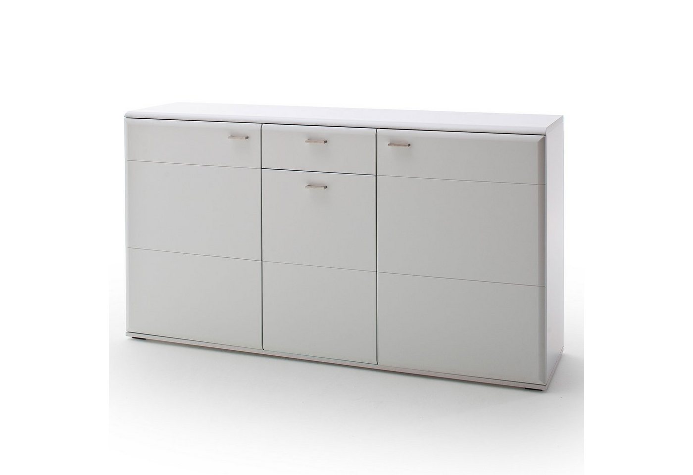 Newroom Sideboard Felgano, Sideboard Weiß Matt Modern Kommode Melamin Wohnzimmer Highboard von Newroom