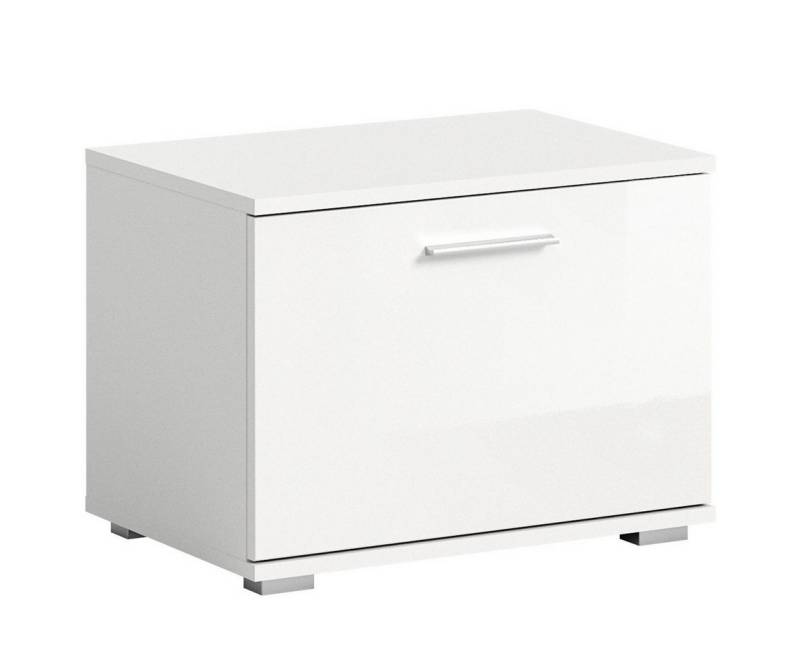 Newroom Sitzbank Franklin, Sitzbank Weiß Hochglanz Schuhbank Sitzhocker Modern Zeitlos Flur D... von Newroom