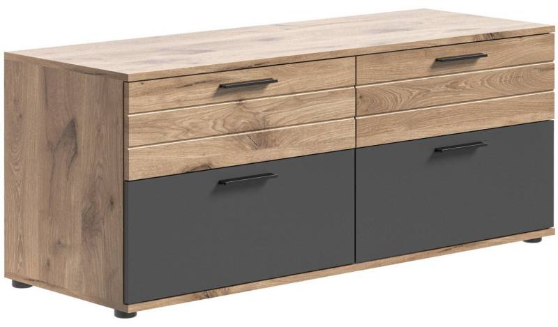 Newroom TV-Board Lupus, TV-Board Basalt Grau Eiche TV Schrank TV Lowboard Industrial Modern... von Newroom
