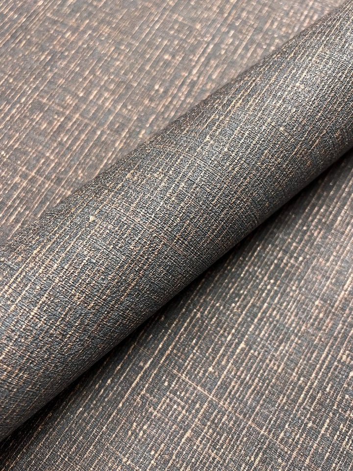 Newroom Vliestapete, Anthrazit Tapete Uni Leicht Glänzend - Unitapete Rosegold Modern Klassik Einfarbig Textil für Wohnzimmer Schlafzimmer Flur Newroom Vliestapete, Anthrazit Tapete Uni Leicht Glänzend - Unitapete Rosegold Modern Klassik Einfarbig Textil für Wohnzimmer Schlafzimmer Flur von Newroom