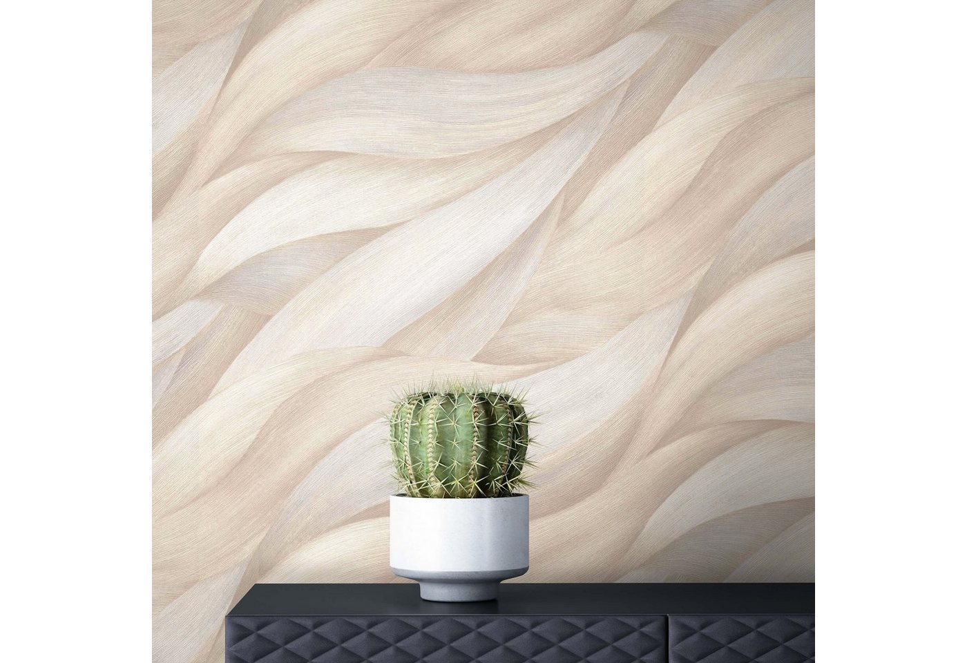 Newroom Vliestapete, Beige Tapete Modern Blätter - Mustertapete Taupe Natur Abstrakt Wellen Muster für Wohnzimmer Schlafzimmer Küche, Mustertapete, modern Newroom Vliestapete, Beige Tapete Modern Blätter - Mustertapete Taupe Natur Abstrakt Wellen Muster für Wohnzimmer Schlafzimmer Küche, Mustertapete, modern von Newroom