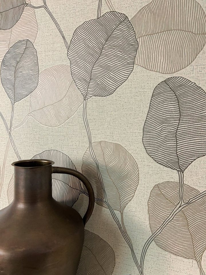 Newroom Vliestapete, Braun Tapete Floral Blätter - Natur Idyllisch Beige Taupe Romantisch 3D Optik Pflanzen für Schlafzimmer Wohnzimmer Küche Newroom Vliestapete, Braun Tapete Floral Blätter - Natur Idyllisch Beige Taupe Romantisch 3D Optik Pflanzen für Schlafzimmer Wohnzimmer Küche von Newroom