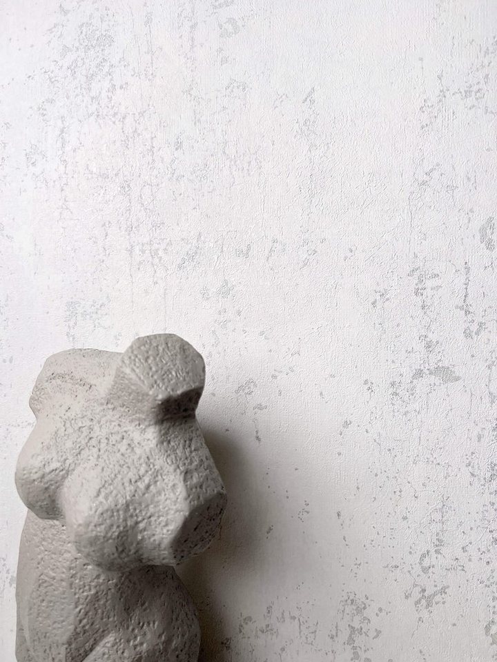 Newroom Vliestapete, Hellgrau Tapete Industrial Leicht Glänzend - Betontapete Metallic Grau Glamour Modern Beton Putz für Wohnzimmer Schlafzimmer Flur Newroom Vliestapete, Hellgrau Tapete Industrial Leicht Glänzend - Betontapete Metallic Grau Glamour Modern Beton Putz für Wohnzimmer Schlafzimmer Flur von Newroom