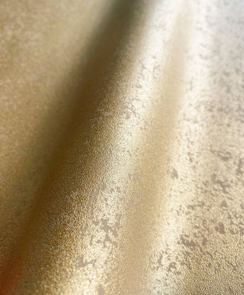 Newroom Vliestapete, Tapete, Uni, Beton, Gold Tapete Wohnzimmer Flur Wallpaper Vlies Newroom Vliestapete, Tapete, Uni, Beton, Gold Tapete Wohnzimmer Flur Wallpaper Vlies von Newroom