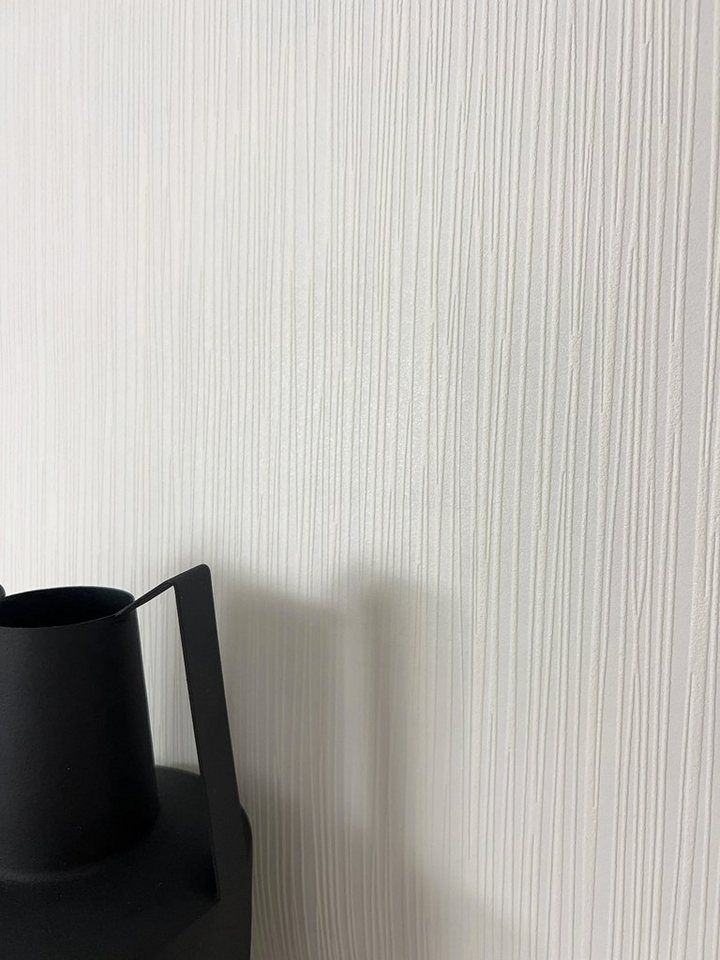 Newroom Vliestapete, Weiß Tapete Modern Unifarbe - Universal Einfarbig Uni Struktur Monochrom für Wohnzimmer Schlafzimmer Küche von Newroom