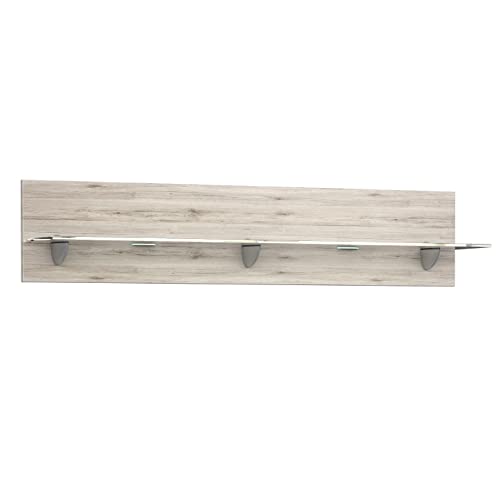 Newroom Wandboard Sandeiche Wandregal Modern - 120x25x22,1 cm (BxHxT) - Bücherregal Hängeregal Wandpaneel - [Tammy.Seven] Wohnzimmer Wohnstube Büro von Newroom