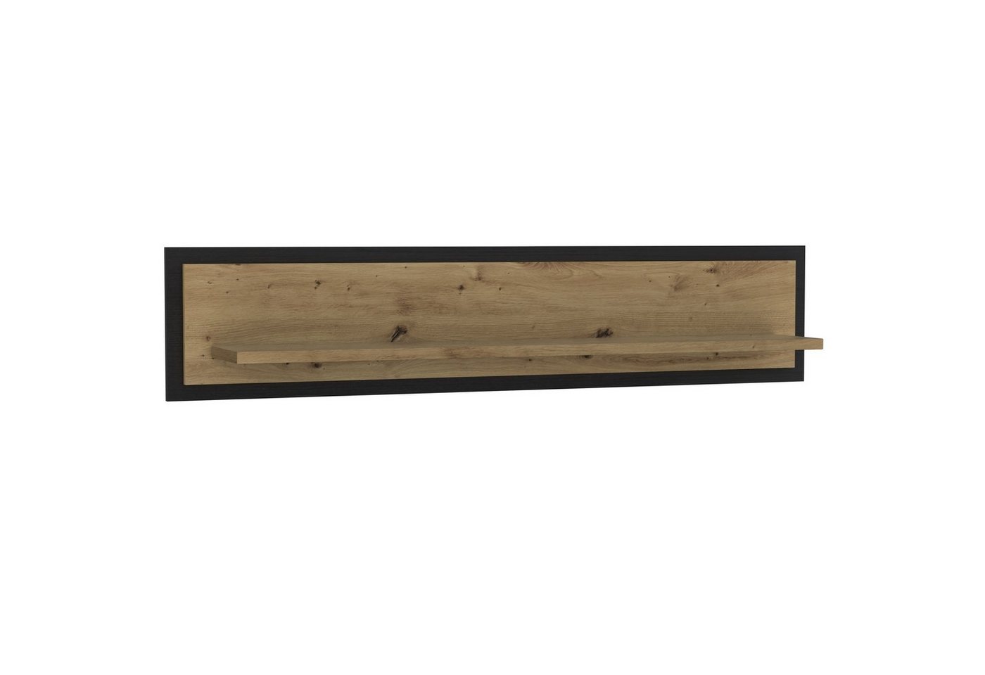 Newroom Wandboard Winona, Wandboard Artisan Eiche und schwarze Eiche Modern Wandregal von Newroom