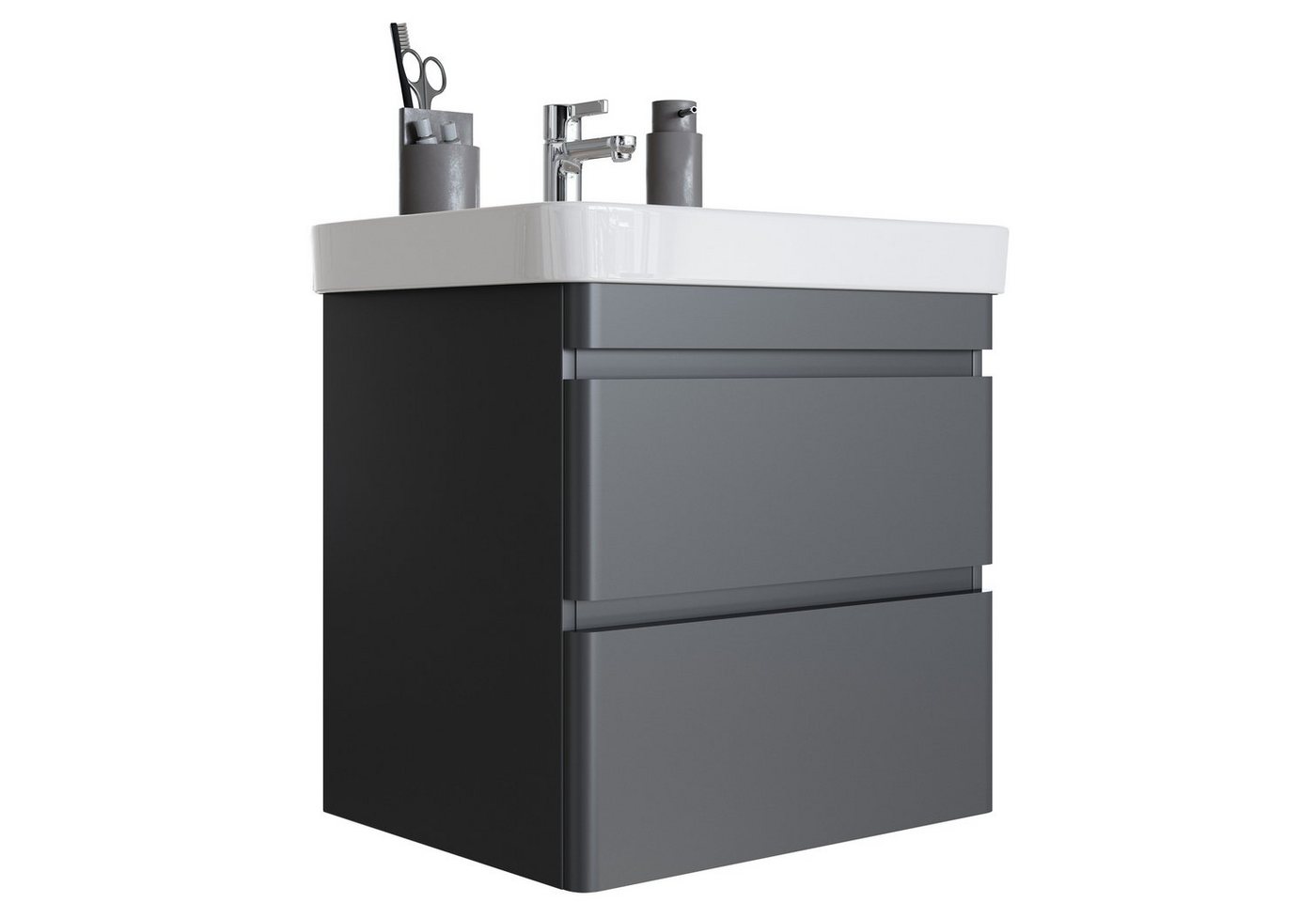Newroom Waschtisch Axina, Waschbeckenunterschrank inkl. Waschbecken lackiert - Hängend Newroom Waschtisch Axina, Waschbeckenunterschrank inkl. Waschbecken lackiert - Hängend von Newroom
