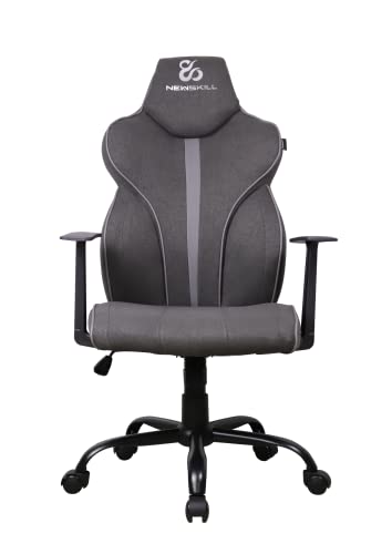 NEWSKILL Professioneller Gaming-Stuhl Fafnir, atmungsaktives Gewebe, neigbar und höhenverstellbar, ergonomisch, Kolbengas Klasse 4, bis 150 kg, verstärktes Metall, Gamerstuhl, Farbe Grau von Newskill