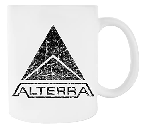 Alterra White Logo Weißer Keramikbecher Für Kaffeetasse Für Tee von Newtee