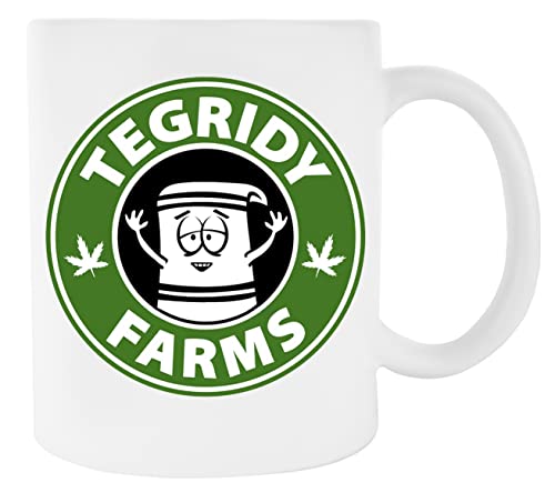 Tegridy Farms Weißer Keramikbecher Für Kaffeetasse Für Tee von Newtee