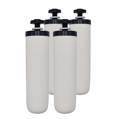 Newton Gravity Water Filter | High Capacity Ceramic Candle | Compatible with Doulton Ultra Sterasyl | Compatible with British Berkefeld, Berkey, etc. (4 Pack) von Newton