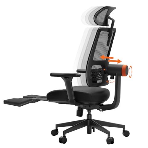 Newtral Bürostuhl, Ergonomischer Schreibtischstuhl,Bürostuhl Gaming Stuhl,Computerstuhl, 4D Armlehnen,Tiefe, 96 ° - 126 ° (Auto-Following Backrest) von Newtral