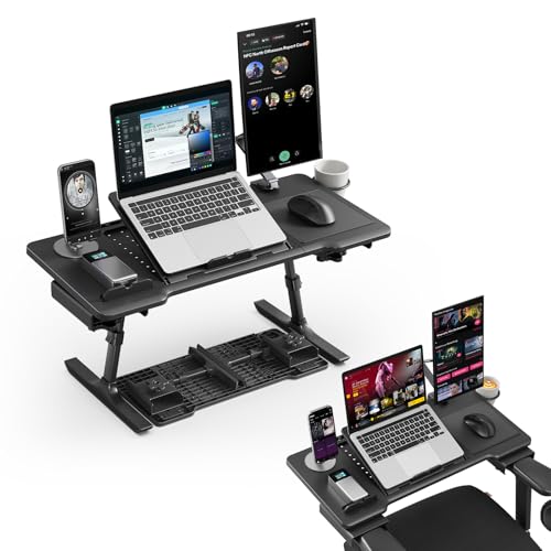 Newtral Laptoptisch Tablett für Stuhl, faltbares tragbares Schoß-Schreibtisch-Tablett, Laptop-Ständer zum Arbeiten, Lesen, Lernen von Newtral