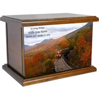 American Train Personalisierte Hölzerne Feuerbestattungs-Urn, Bestattungsurne Für Erwachsene von Newworldaccents