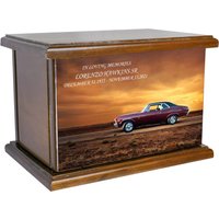 Classic Nova Sunset Urne, Holzauto-Bestattungsurne, Holzurne Mit Benutzerdefinierter Personalisierung von Newworldaccents