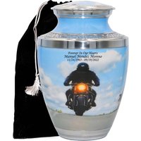 Motorrad Urne, Bike Lovers Feuerbestattung Urnen Für Menschliche Asche, Personalisierte Große Motorradfahrer Beerdigung Urne Mit Samtbeutel von Newworldaccents