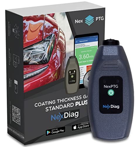 NexPTG Standard Plus Lackdickenmesser Auto mit Kugelsonde | Professionelles Lackschichtdickenmessgerät & Lackprüfgerät | Lacktester mit App für iOS & Android NexPTG Standard Plus Lackdickenmesser Auto mit Kugelsonde | Professionelles Lackschichtdickenmessgerät & Lackprüfgerät | Lacktester mit App für iOS & Android von NexDiag