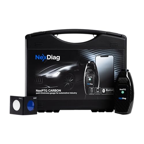 NexPTG Pro Carbon Lackschichtmesser mit iOS- und Android-App | Professionelles Lackdickenmessgerät für Autos | Kugelsonde | Lackschichtmessung NexPTG Pro Carbon Lackschichtmesser mit iOS- und Android-App | Professionelles Lackdickenmessgerät für Autos | Kugelsonde | Lackschichtmessung von NexDiag
