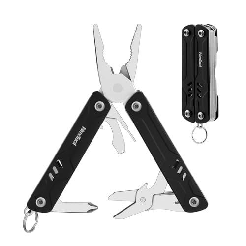 NexTool Multitool,9 in 1 TSA Mini Sailor mit Nadelzange,Schere,SIM-Extraktor & Schraubendreher für Reisen,EDC,TSA genehmigt Multiwerkzeug,klingenlose kleine Multitool (Mini Sailor Lite) von NEXTOOL