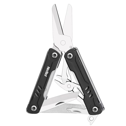 NexTool Multitool, Mini Sailor Scissors 10 in 1 Multitools | Mini Multitool mit Taschenmesser, Klein Zange, Dosenöffner, Schere, Schraubendreher, SIM-Karten-Pin, Camping Zubehör |Geschenke für männer von NEXTOOL