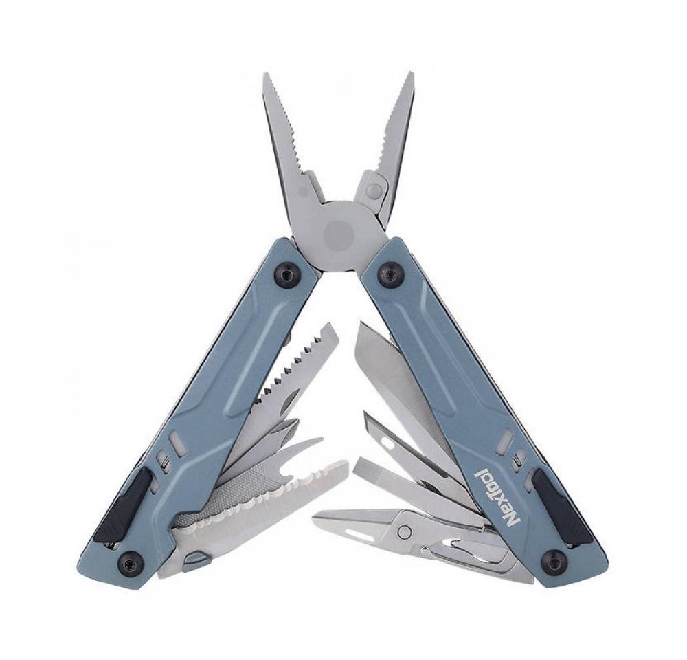 NexTool Multitool Nextool Sailor Pro NE20045, 15 in 1 Multitool + Bit-Set, blau von NexTool