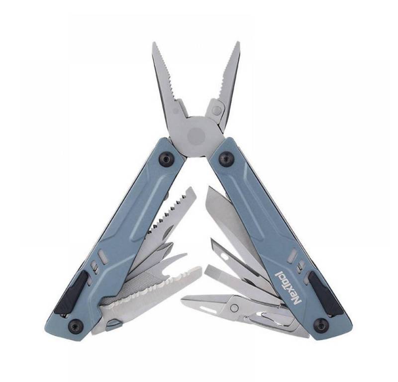 NexTool Multitool Nextool Sailor Pro NE20045, 15 in 1 Multitool + Bit-Set, blau von NexTool