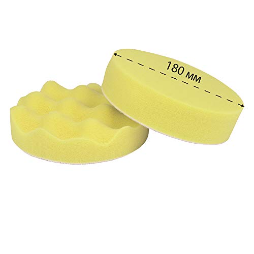 Nextool MPS-23180M Polierschwämme, 2 x Medium hard Buffing Polishing Pads - 180 mm von NexTool