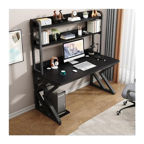 Computertisch PC-Tisch, Desktop, Heimschreibtisch, Hutch, All-in-One-Tisch, Combo Hole Board, Arbeitszimmer, Gaming-Tisch, Schlafzimmer, Büroschreibtisch Schreibtisch für Homeoffice(Schwarz,140x60x170 von NexaGeniX