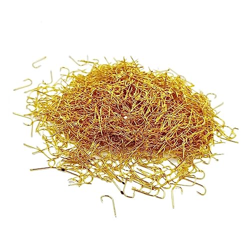 NexaGeniX Angelhaken 100 Teile/los Serie Stacheldraht Karpfen Angelhaken High Carbon Stahl Gold Fisch Haken Halter Angeln Köder In Fly Set 1#-8# Angelhaken-Set(2) von NexaGeniX