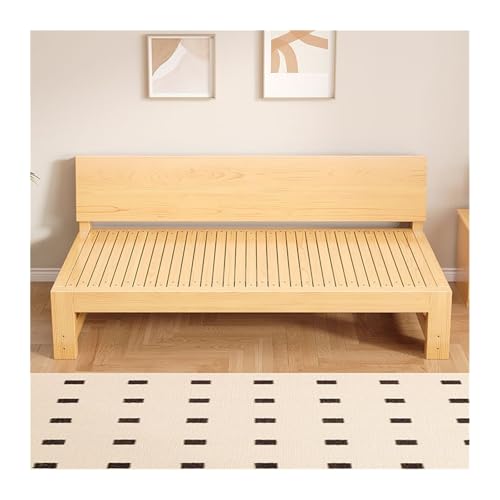 NexaGeniX Ausziehbares Schlafsofa Ausziehbares Bett aus Massivholz, erweiterbar, multifunktional, faltbar, doppelt verwendbar, klein, einfach zu verbinden(Mittel) von NexaGeniX