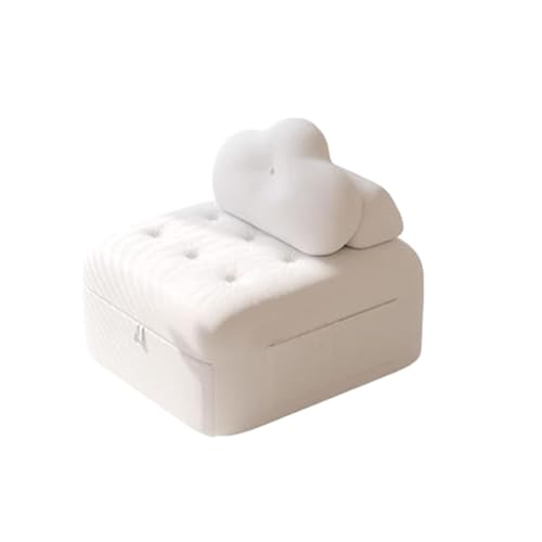 NexaGeniX Ausziehbares Schlafsofa Klappbares Schlafsofa, mit multifunktionaler Verstellbarer Rückenlehne, geeignet for kleine Wohnungen, Wohnzimmer, Schlafzimmer, Flure(Weiß) von NexaGeniX