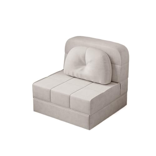 NexaGeniX Ausziehbares Schlafsofa Klappbares Schlafsofa, umwandelbares, Moderne Boden- und Futoncouch for Wohnzimmer/Heimbüro/Gästebetten/Wohnung/Loft im Obergeschoss(Grigio,72cm) von NexaGeniX