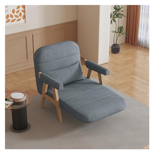 NexaGeniX Ausziehbares Schlafsofa Schlafsofa, mit Armlehne, modernes Verstellbarer Rückenlehne, umwandelbare Sofas for Wohnzimmer, Büros, kleine Räume, Wohnungen(Dark Grey,80cm) von NexaGeniX