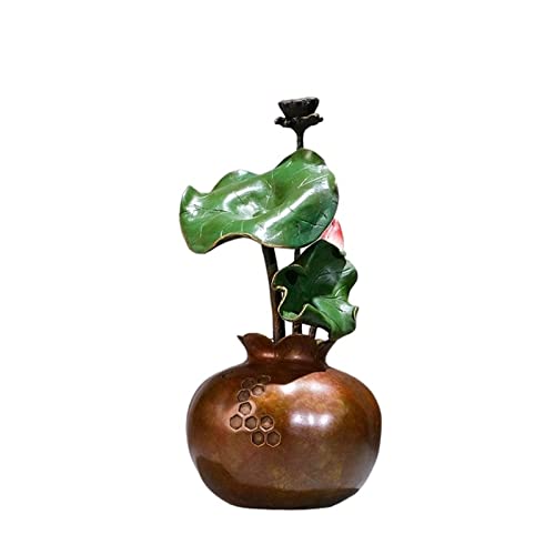 NexaGeniX Schreibtisch-Dekor Messing-Blumen-Kunst-Eingangsbereich-Ornamente, kreative chinesische Wohnaccessoires, Kupferhandwerk Schreibtisch-Accessoires für Zuhause NexaGeniX Schreibtisch-Dekor Messing-Blumen-Kunst-Eingangsbereich-Ornamente, kreative chinesische Wohnaccessoires, Kupferhandwerk Schreibtisch-Accessoires für Zuhause von NexaGeniX
