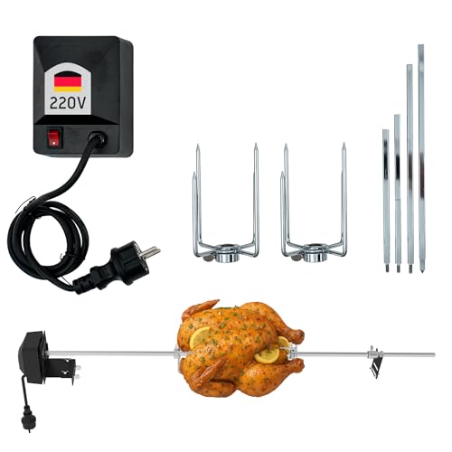 Nexgrill Edelstahl Grill-Drehspieß Set mit Motor bis zu 111cm, Elektrischer Grillspieß inkl. Fleischgabeln, Rotisserie Gasgrill BBQ Grilldrehspiess Nexgrill Edelstahl Grill-Drehspieß Set mit Motor bis zu 111cm, Elektrischer Grillspieß inkl. Fleischgabeln, Rotisserie Gasgrill BBQ Grilldrehspiess von Nexgrill