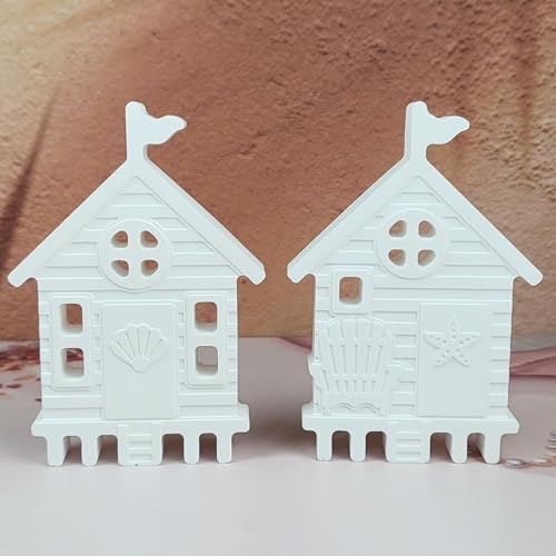 3 Stück Silikonformen Gießformen Häuser, Silikonform Haus mit Hülse Seestern Gipsform zum Gießen Gießformen Silikon Häuser Silikon Gießform Frühling Weihnachten für Gips Kerzen 3 Stück Silikonformen Gießformen Häuser, Silikonform Haus mit Hülse Seestern Gipsform zum Gießen Gießformen Silikon Häuser Silikon Gießform Frühling Weihnachten für Gips Kerzen von Nexoria