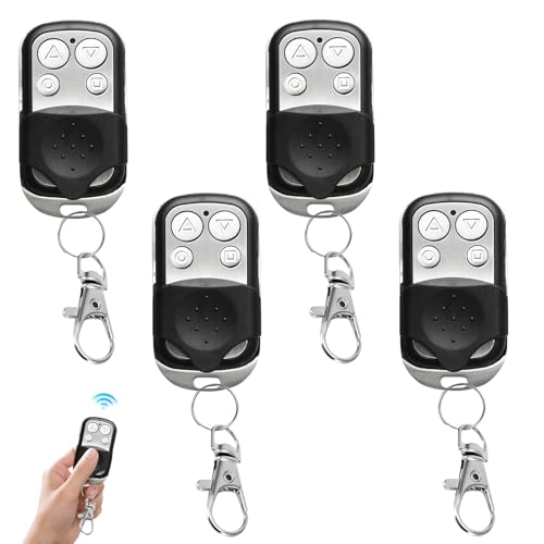 Garagentorantrieb 433 Hz, 2/4 Stück Fernbedienung Garagentor Handsender Garagentor Fernbedienung Universal Funkfernbedienung Garagentor Handsender für Autos Garagentore Tore (A-4pcs) von Nexoria