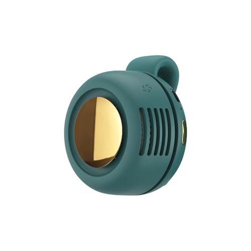 Nexoria Mini Ventilator, Tragbarer Mini Handventilator mit Clip Aufladbar Ventilator Leise mit 3 Geschwindigkeiten für Camping Büro Reisen Outdoor (Grün) von Nexoria