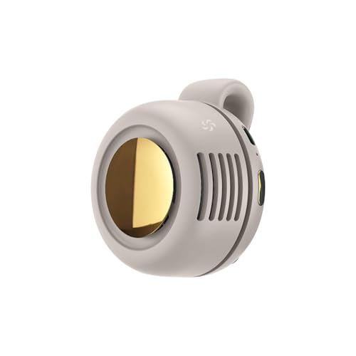 Nexoria Mini Ventilator, Tragbarer Mini Handventilator mit Clip Aufladbar Ventilator Leise mit 3 Geschwindigkeiten für Camping Büro Reisen Outdoor (Weiß) von Nexoria