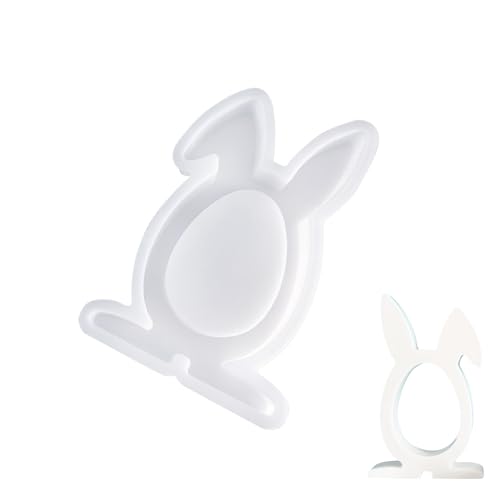 Nexoria Silikon Gießform Ostern, 2 Stück Ostern Hase Silikonformen Gießformen Silikonform Hase Gipsformen Zum Gießen Ostern Giessform Silikon Osterhase Silikonform for Gips, Sojawachs Kerzen (B) von Nexoria