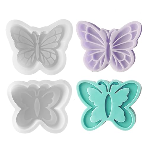 Silikonform Schmetterling, 2 Stück Schmetterling Gipsform Zum Gießen Silikonformen Ostern Silikon Gießform Ostern Schmetterling Giessform Silikon Silikonform Frühling (F-2pcs) von Nexoria