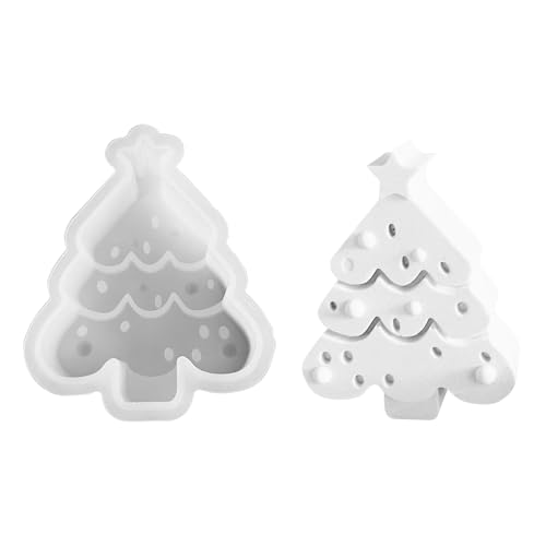 Silikonformen Gießformen, Weihnachtsbaum Giessformen Silikon Kerzen Silikonformen Gips zum Gießen Silikonform Weihnachten Silikonform Einschieber Gießformen Silikon für Weihnachten (Baum-1pc) von Nexoria